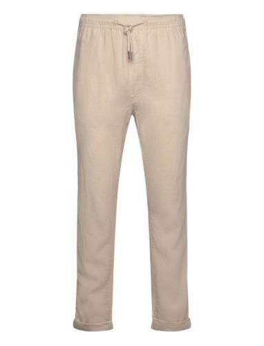 Sdtaiz Pa Bottoms Trousers Casual Beige Solid