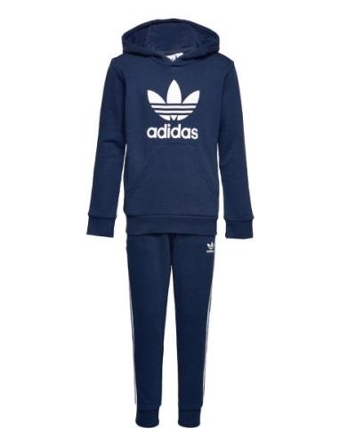 Adicolor Hoodie Set Sport Tracksuits Blue Adidas Originals