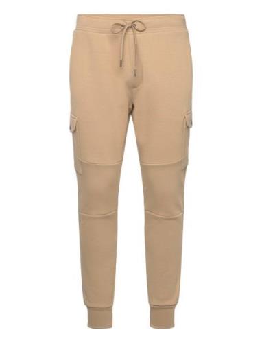 Double-Knit Cargo Jogger Pant Bottoms Trousers Cargo Pants Beige Polo ...