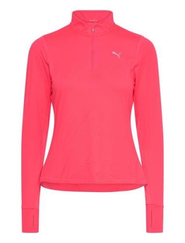 Run Favorite 1/4 Zip W Sport T-shirts & Tops Long-sleeved Pink PUMA