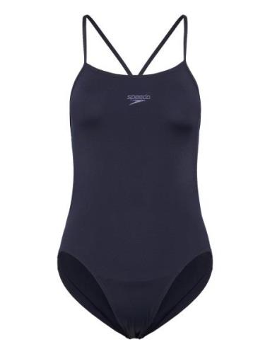 Womens Eco Endurance+ Thinstrap Sport Swimsuits Navy Speedo