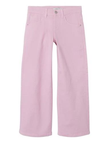 Nkfrose Wide Twi Pant 1115-Tp Noos Bottoms Jeans Wide Jeans Pink Name ...