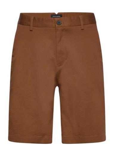 Milano Twill Shorts Bottoms Shorts Chinos Shorts Brown Clean Cut Copen...