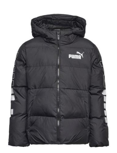 Puma Power Hooded Jacket Sport Jackets & Coats Puffer & Padded Black P...