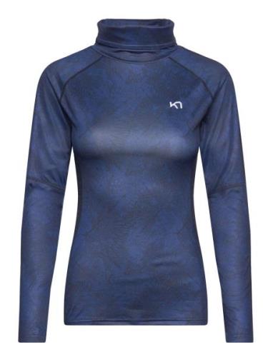 Fierce Long Sleeve Sport T-shirts & Tops Long-sleeved Blue Kari Traa