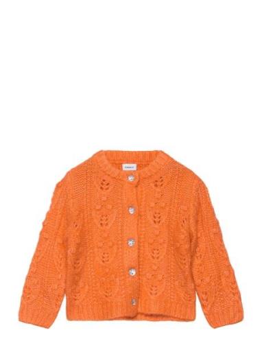 Nmflemille Ls Knit Card Tops Knitwear Cardigans Orange Name It