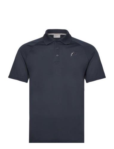 Performance Polo Shirt Men Sport Polos Short-sleeved Navy Head