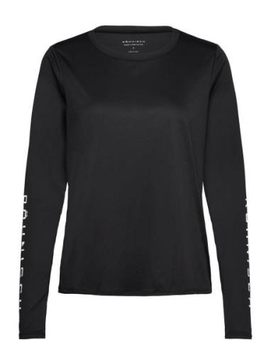 Team Logo Long Sleeve Sport T-shirts & Tops Long-sleeved Black Röhnisc...