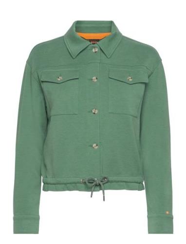 C_Eniara Tops Overshirts Green BOSS