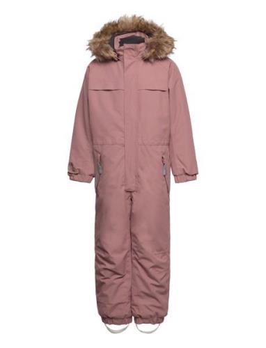 Coverall W. Fake Fur Outerwear Coveralls Snow-ski Coveralls & Sets Pin...