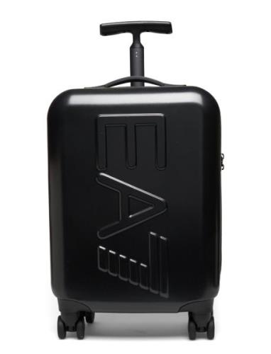 Travel Trolley Bags Suitcases Black EA7