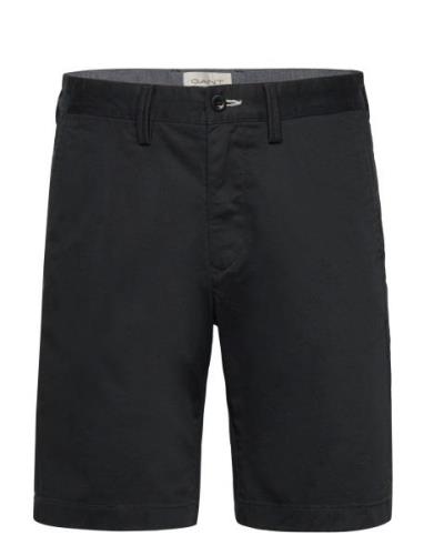 Slim Twill Shorts Bottoms Shorts Chinos Shorts Black GANT