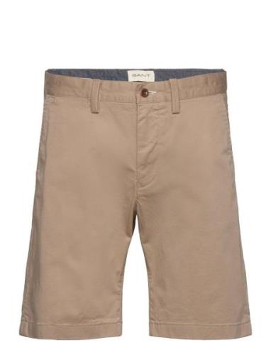 Slim Twill Shorts Bottoms Shorts Chinos Shorts Beige GANT