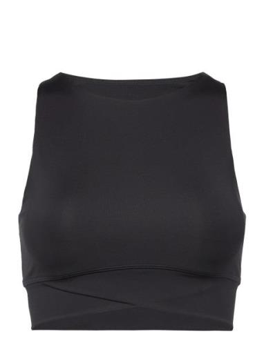 Cross Over L1 Tops Crop Tops Sleeveless Crop Tops Black Hunkemöller