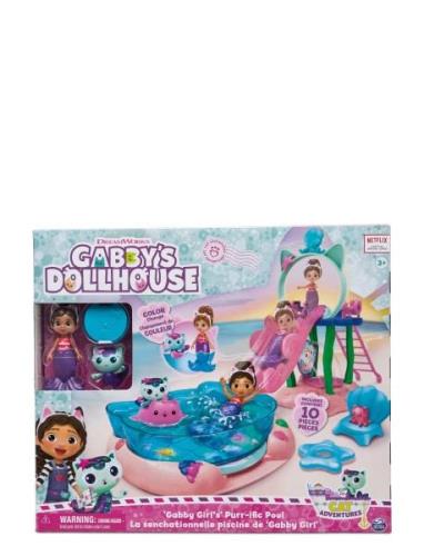 Gabby's Dollhouse Pool Playset Toys Playsets & Action Figures Play Set...