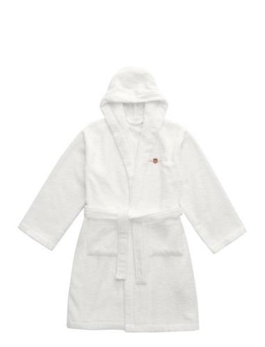 Archive Shield Terry Kids Robe Morgenkåpe Badekåpe White GANT