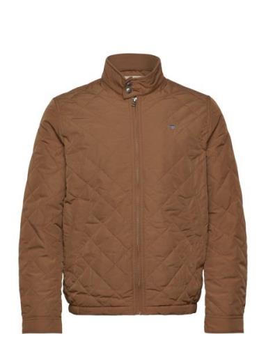 Quilted Windcheater Tynn Jakke Brown GANT