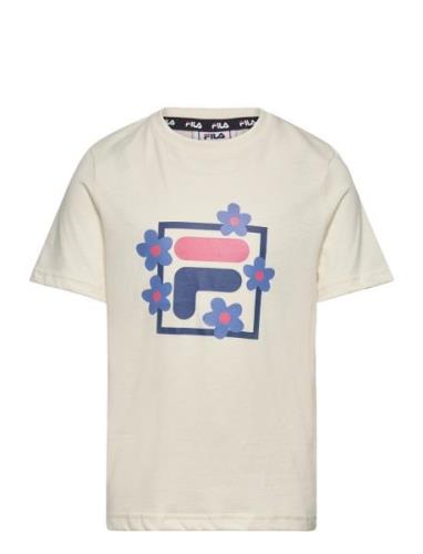 Lamstedt Graphic Tee Tops T-shirts Short-sleeved Beige FILA