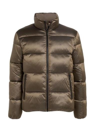 Two T Puffer Jacket Ullfrakk Frakk Brown Calvin Klein Jeans