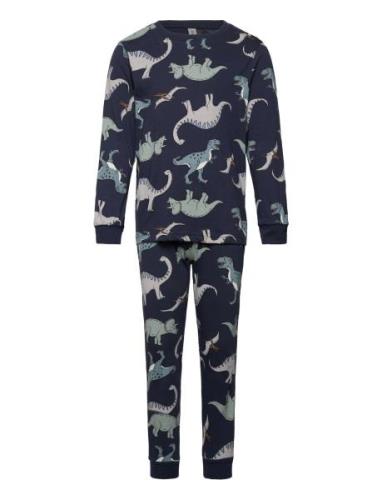 Pyjama Vehicle Dino Pyjamas Sett Blue Lindex