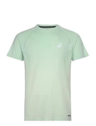 Seamless Ss Top Sport T-shirts Short-sleeved Green Asics