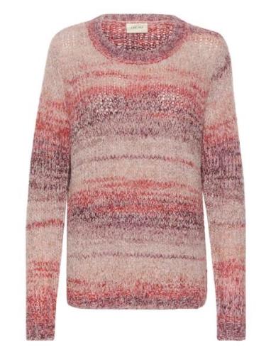 Crlila Knit Pullover Tops Knitwear Jumpers Pink Cream