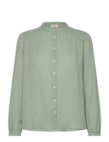 Frmala Sh 1 Tops Blouses Long-sleeved Green Fransa