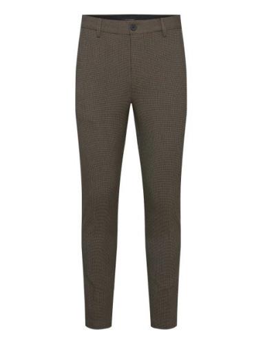 Milano Xo Elian Pants Bottoms Trousers Casual Brown Clean Cut Copenhag...