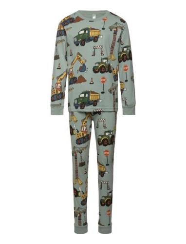 Pyjama Vehicle Dino Pyjamas Sett Green Lindex