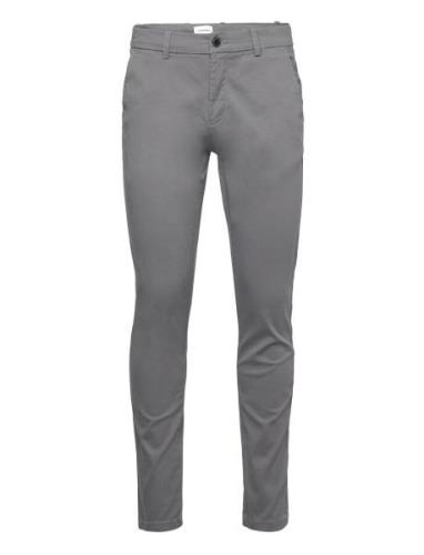 Superflex Chino Pants Bottoms Trousers Chinos Grey Lindbergh