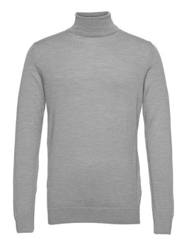 Merino Wool Roll Tops Knitwear Turtlenecks Grey Clean Cut Copenhagen