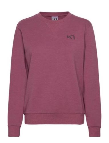 Kari Crew Sport Sweat-shirts & Hoodies Sweat-shirts Burgundy Kari Traa