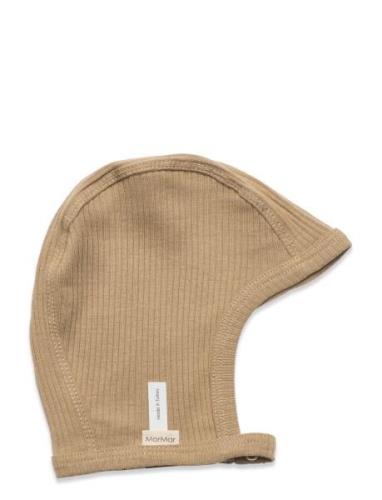 Hoody Accessories Headwear Hats Baby Hats Beige MarMar Copenhagen