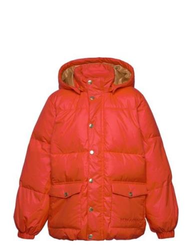 Heavy Hooded Puffer Jacket Fôret Jakke Red Mini Rodini