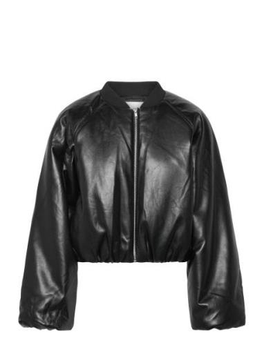 Rylie Faux Leather Jacket Skinnjakke Skinnjakke Black Twist & Tango