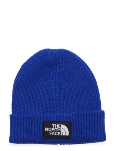 Kids Tnf Box Logo Cuffed Beanie Accessories Headwear Hats Beanie Blue ...