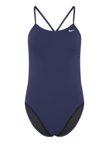 Nike Hydrastrong Solid Cutout Piece Sport Swimsuits Navy NIKE SWIM