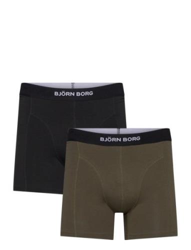 Premium Cotton Stretch Boxer 2P Boksershorts Black Björn Borg