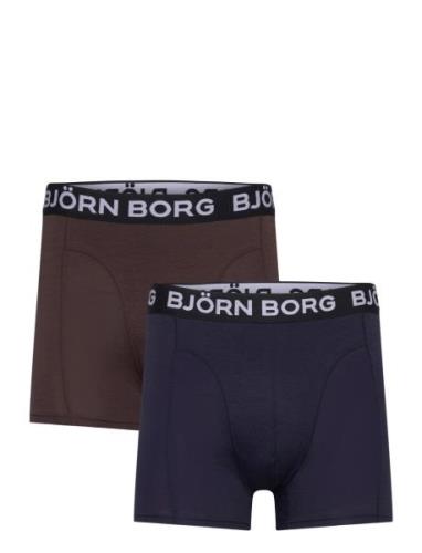 Bamboo Cotton Blend Boxer 2P Boksershorts Navy Björn Borg