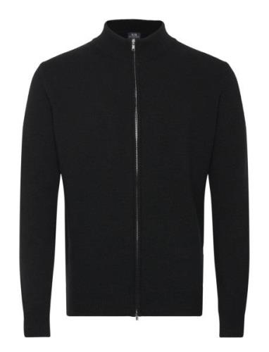 Ivar Tops Knitwear Full Zip Jumpers Black SIR Of Sweden