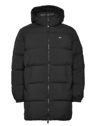 Tjm Essential Down Parka Parkas Jakke Black Tommy Jeans