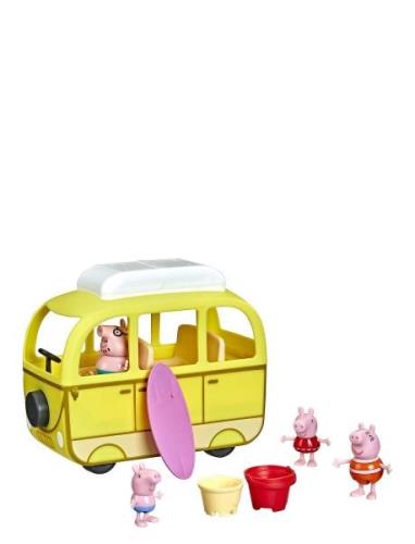 Peppa Pig Peppa’s Adventures Beach Campervan Toys Playsets & Action Fi...