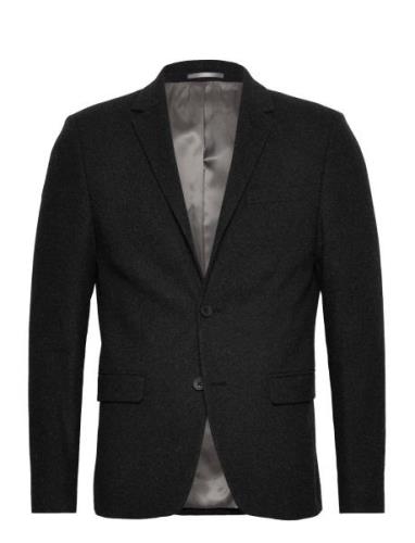 Flannel Wool Blend Blazer Suits & Blazers Blazers Single Breasted Blaz...