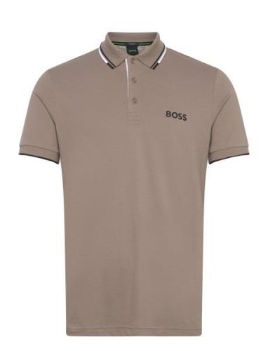 Paddy Pro Sport Polos Short-sleeved Beige BOSS