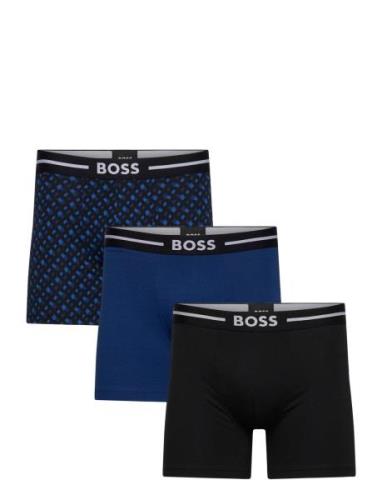 Boxerbr 3P Bold Des Boksershorts Black BOSS