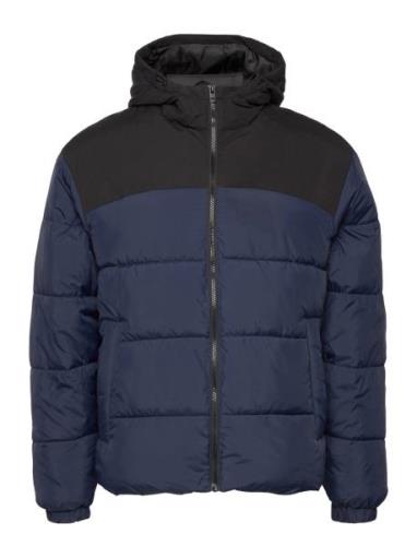 Jjmoon Hood Puffer Fôret Jakke Navy Jack & J S