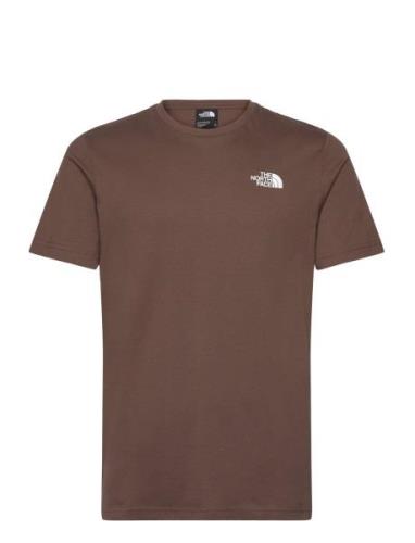 M S/S Redbox Tee Sport T-shirts Short-sleeved Brown The North Face