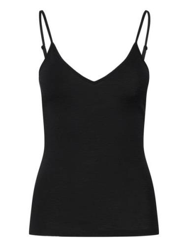 Camisole Wool Topp Black Lindex