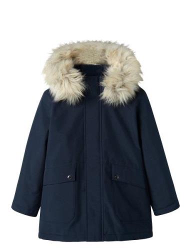 Nkmmillo Parka Jacket Long Fo Noos Parkas Jakke Navy Name It