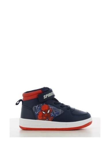 Spiderman High Sneaker Høye Sneakers Navy Spider-man